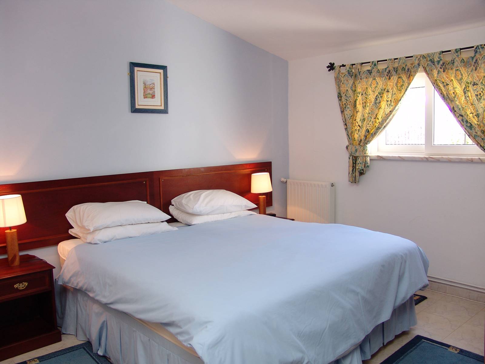 The downstairs bedroom