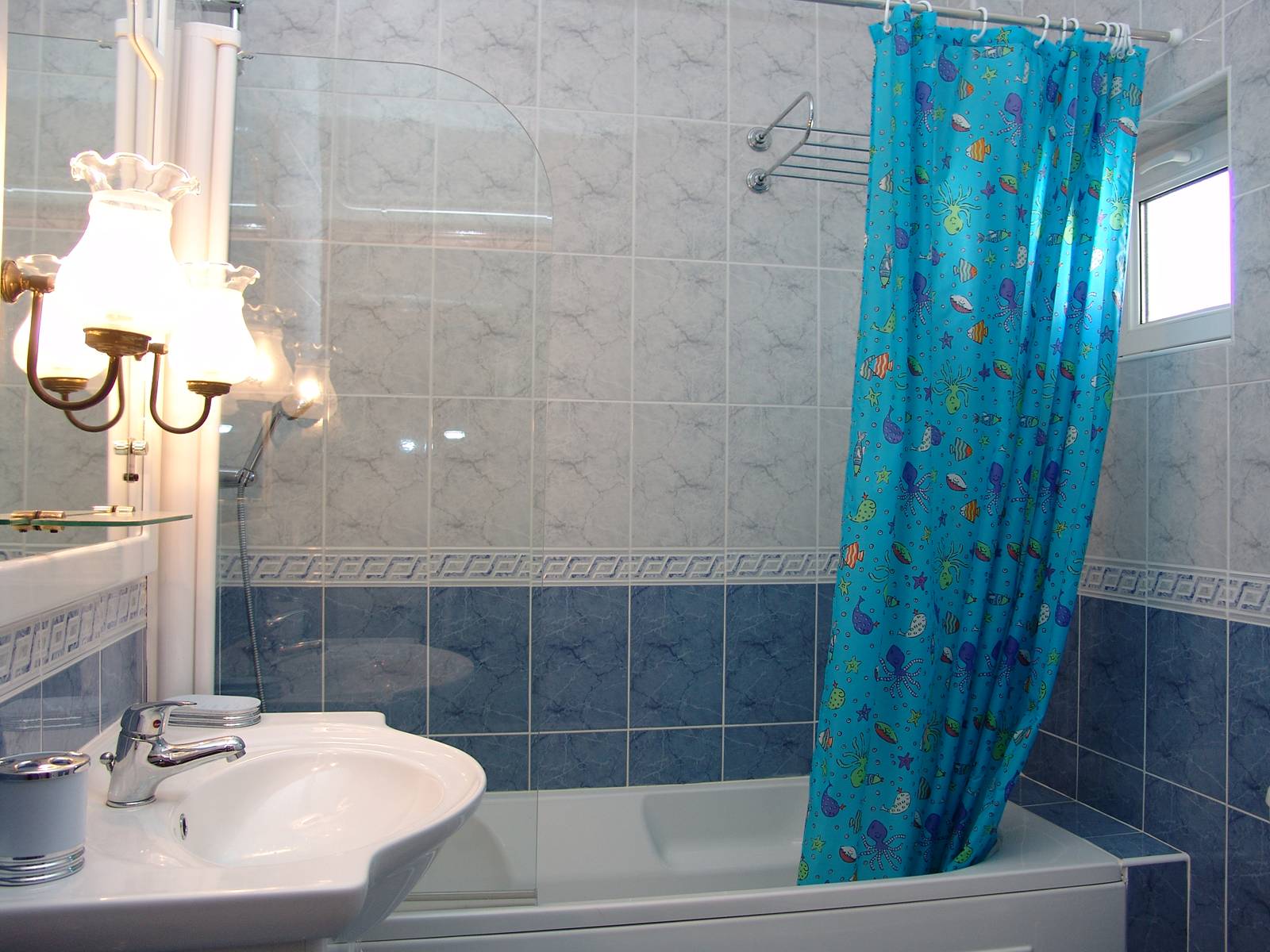 One of the bathrooms